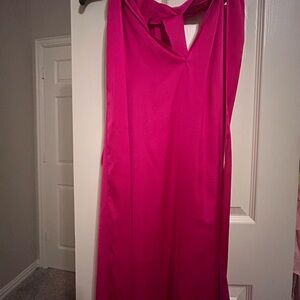 Express Pink Halter Sheath Cocktail Dress